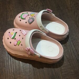 Pink Kawaii Crocs